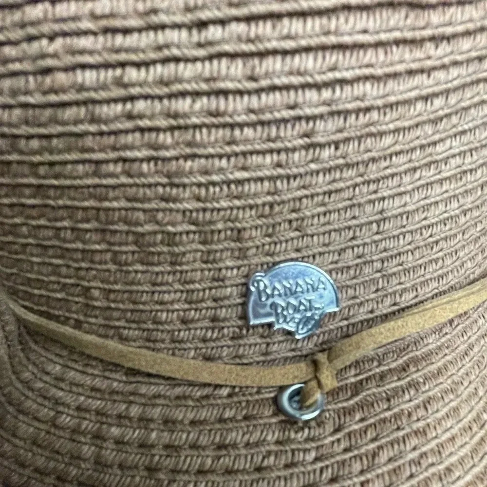 Banana Boat Adult Sun Hat, 100% Paper Straw, Adjustable Chin Strap. - Picture 5 of 10